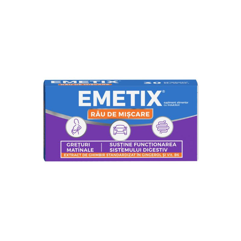 Emetix, 30 comprimate, Fiterman Rau de miscare 2023-09-22