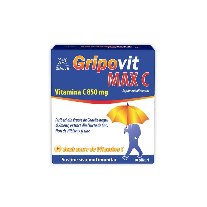 Gripovit Max C, 10 plicuri Sanatatea tractului respirator 2023-09-25 3