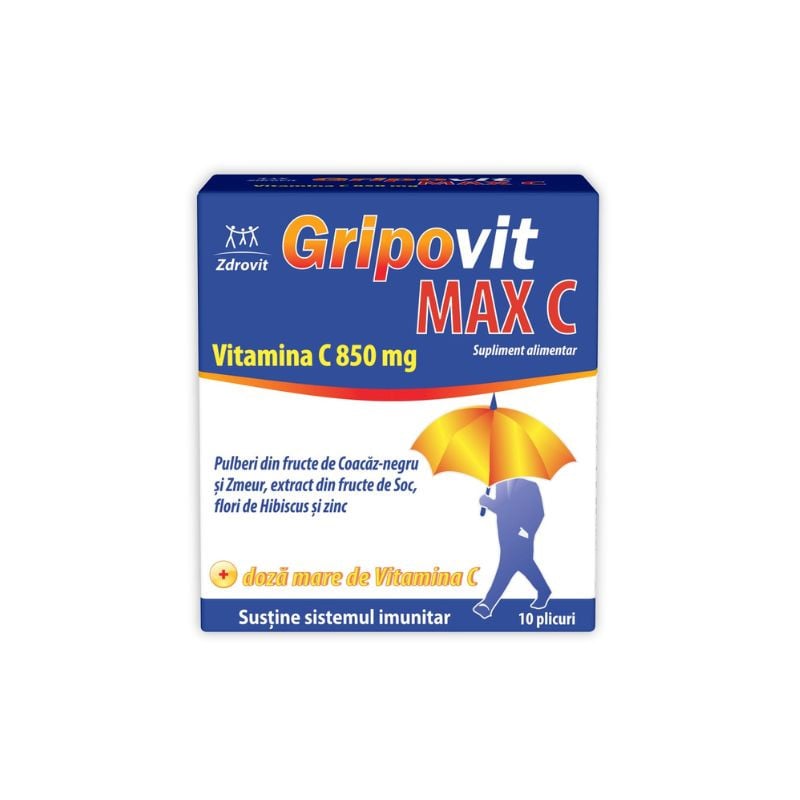 Gripovit max c, 10 plicuri