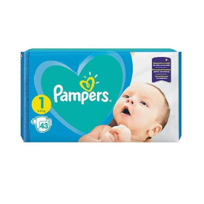 Pampers Scutece Active Baby Numarul 1, 2-5kg, 43 Bucati