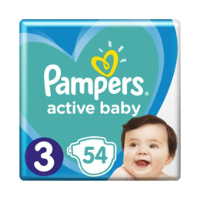 Pampers Scutece Active Baby, Marimea 3, 6-10 Kg, 54 bucati clasice 2023-09-22