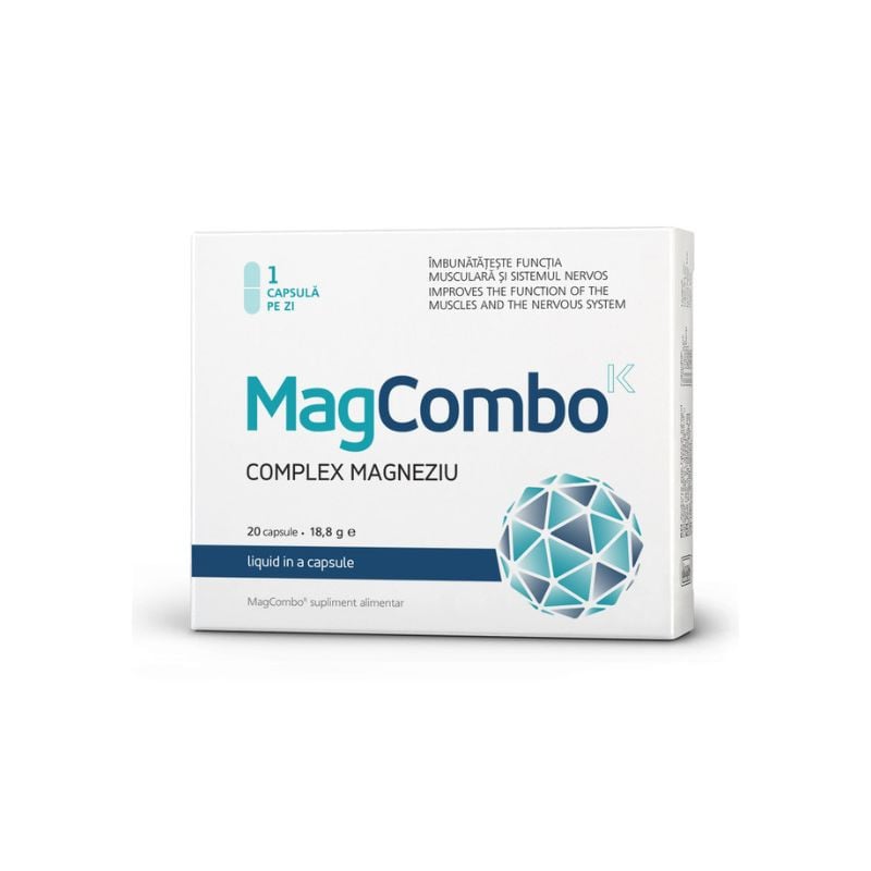 MagCombo Complex Magneziu 940 mg, 20 capsule, Vitaslim