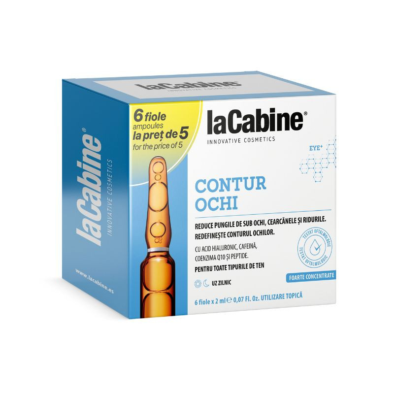 La Cabine Conturul Ochilor Fiole Pentru Ten, Kit 5+1 Fiole X 2ml