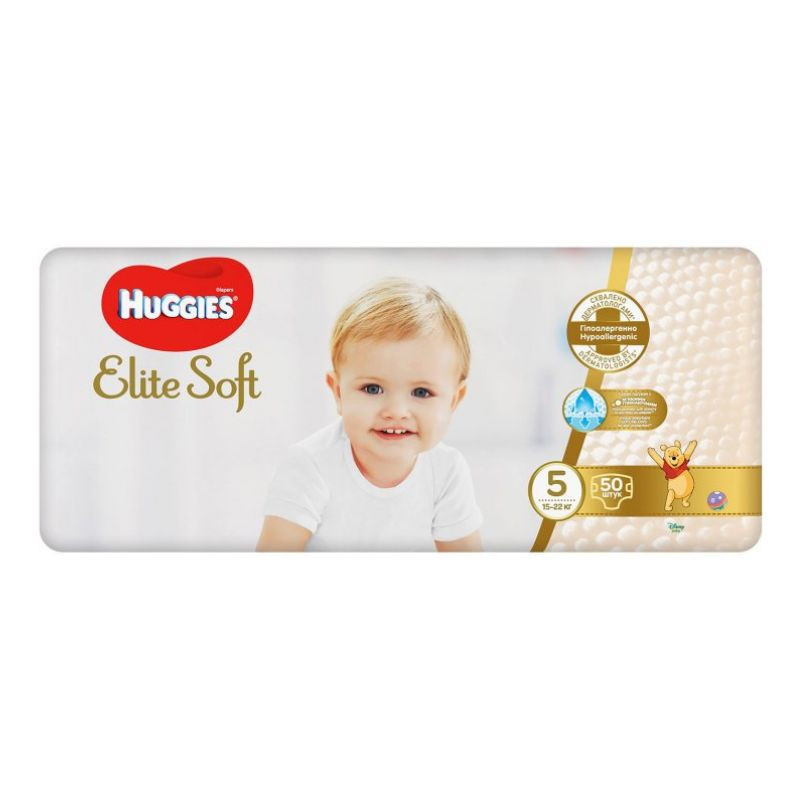 Huggies scutece elite soft mega nr.5, 12-22 kg, 50 bucati 