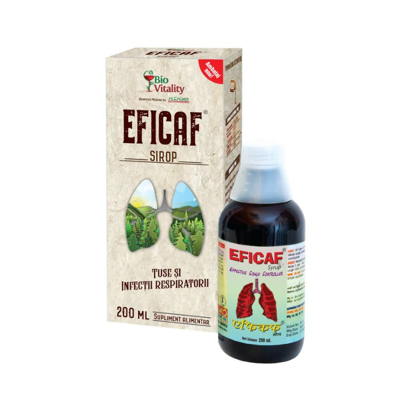 Bio Vitality Eficaf sirop, 200ml 200ml imagine noua
