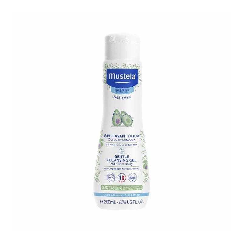 Mustela gel de curatare par si corp, 200 ml