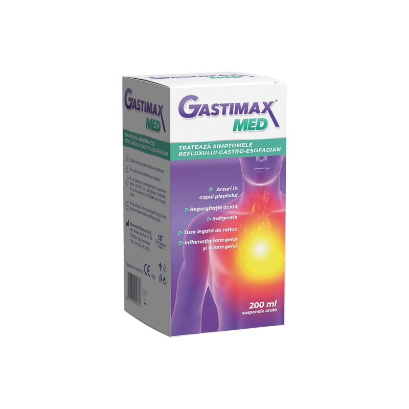 Gastimax Med suspensie orala, 200 ml 200% imagine teramed.ro