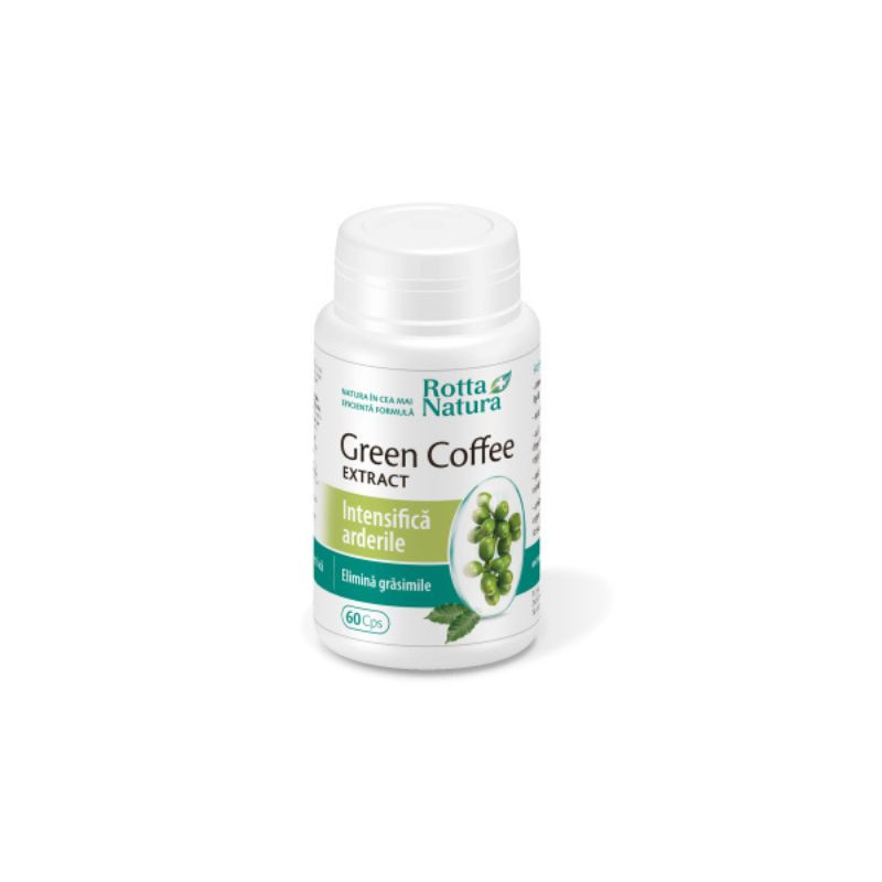 Rotta Natura Green Coffee extract, 60 capsule Arderea imagine noua