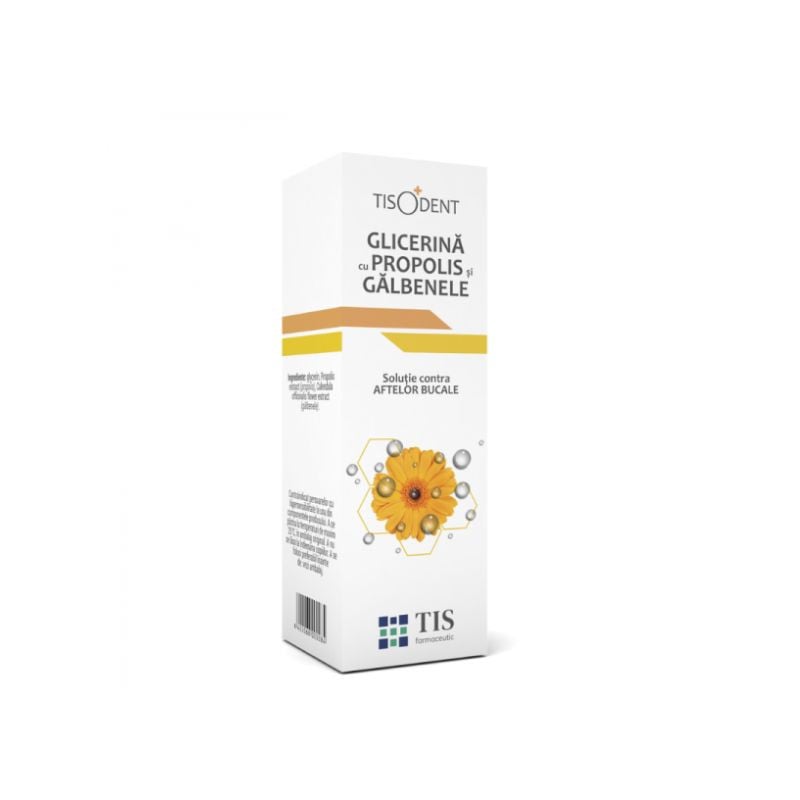 TIS Glicerina cu propolis si galbenele, 25ml 25ml imagine noua