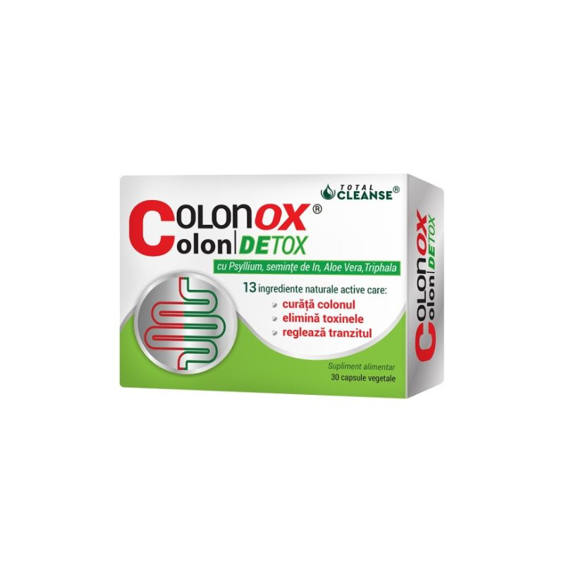 CosmoPharm Colonox colon detox, 30 Capsule capsule imagine noua