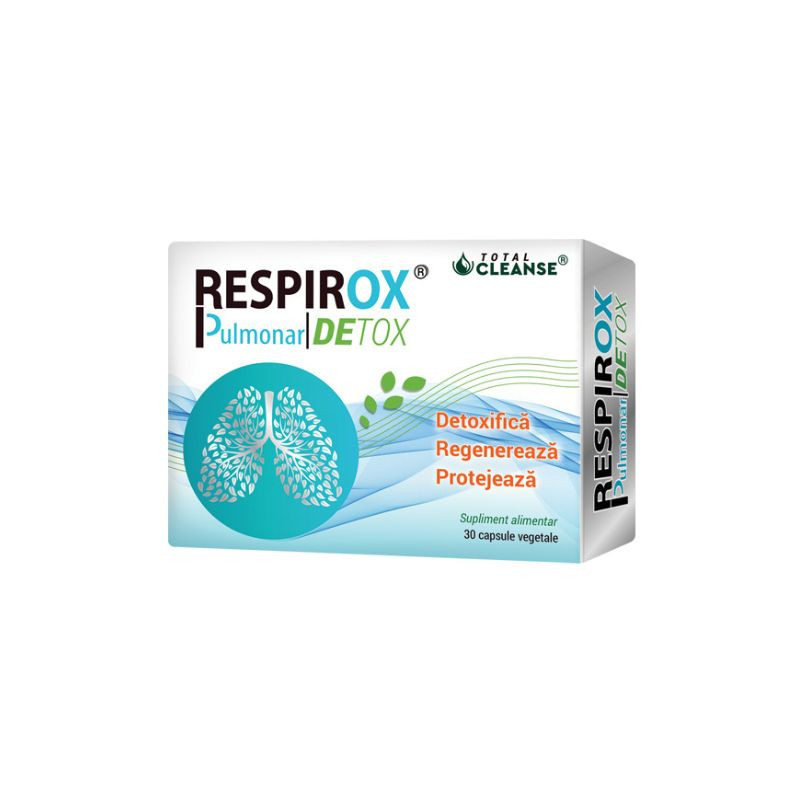 Respirox Pulmonar Detox 750mg, 30 capsule 750mg imagine 2022