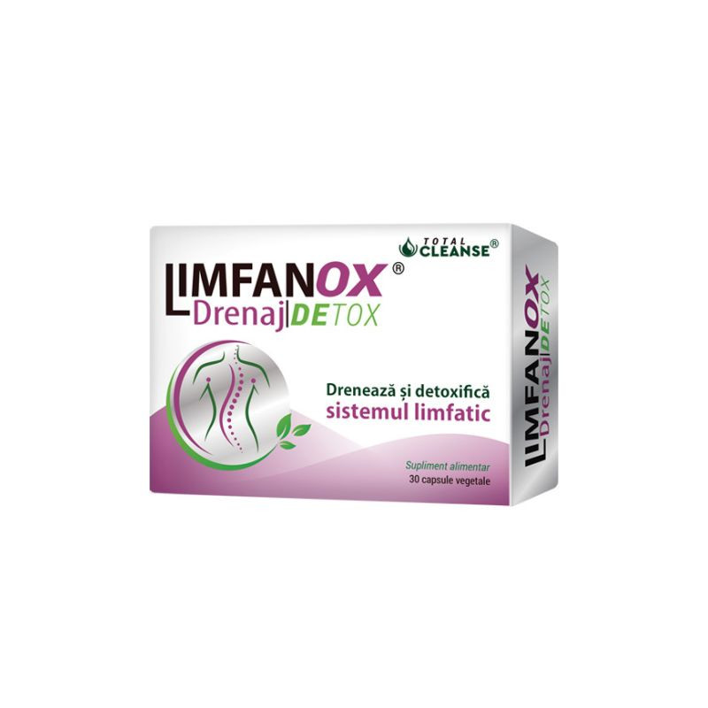 Cosmopharm Limfanox Drenaj Detox 750mg, 30 capsule 750mg imagine 2022