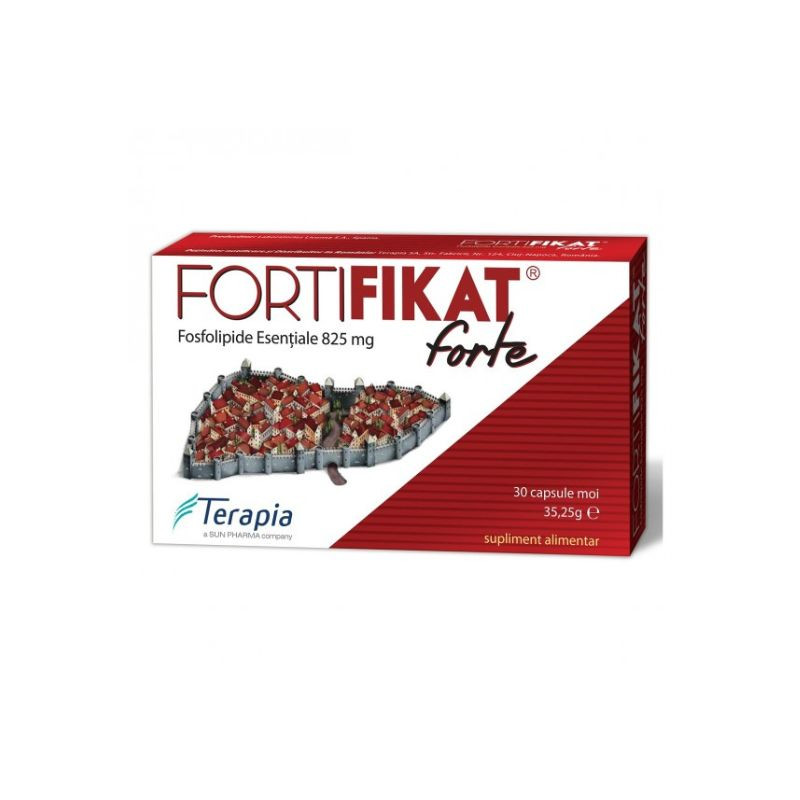 Fortifikat forte 825 mg, 30 capsule moi, regenerare ficat