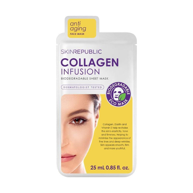 Skin republic masca coreeana de fata cu cu infuzie de colagen, 25 ml