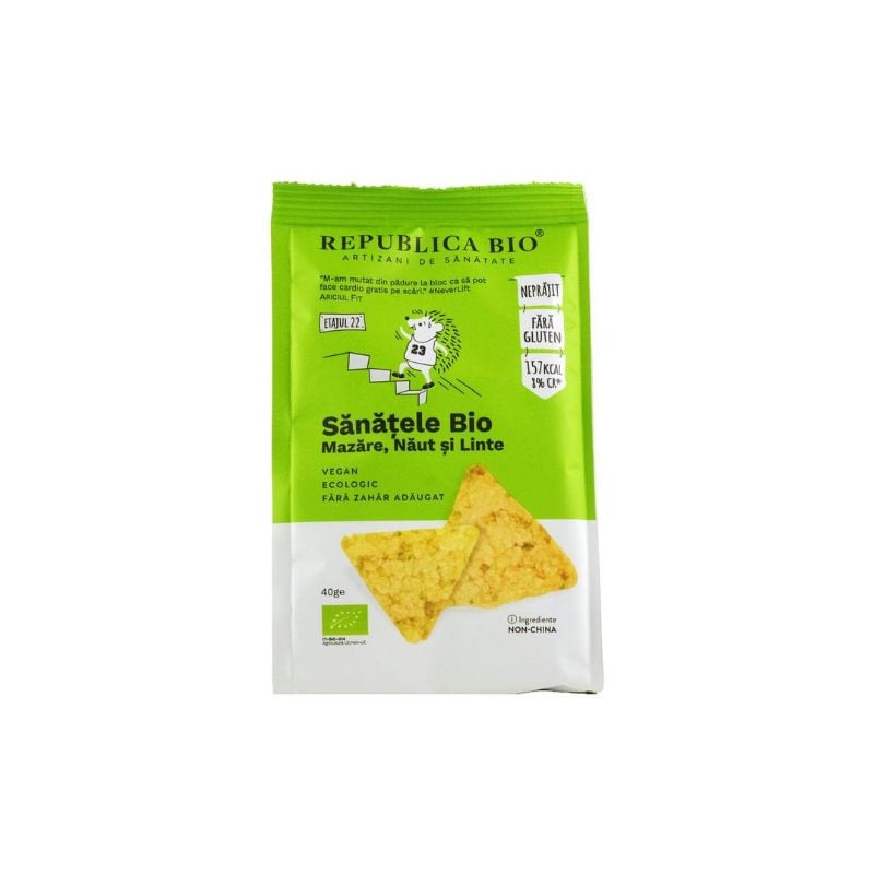 Republica BIO SANATELE Bio mazare,naut si linte fara gluten, 40g 40g imagine 2022
