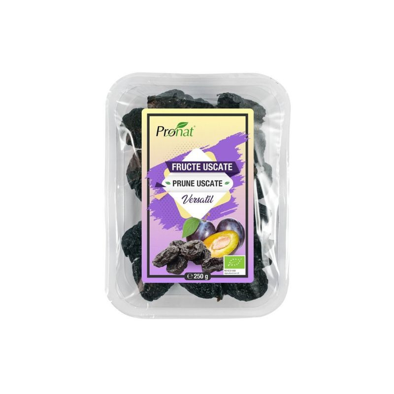 Pronat Prune bio uscate, fara samburi, 250g Fructe deshidratate 2023-09-23