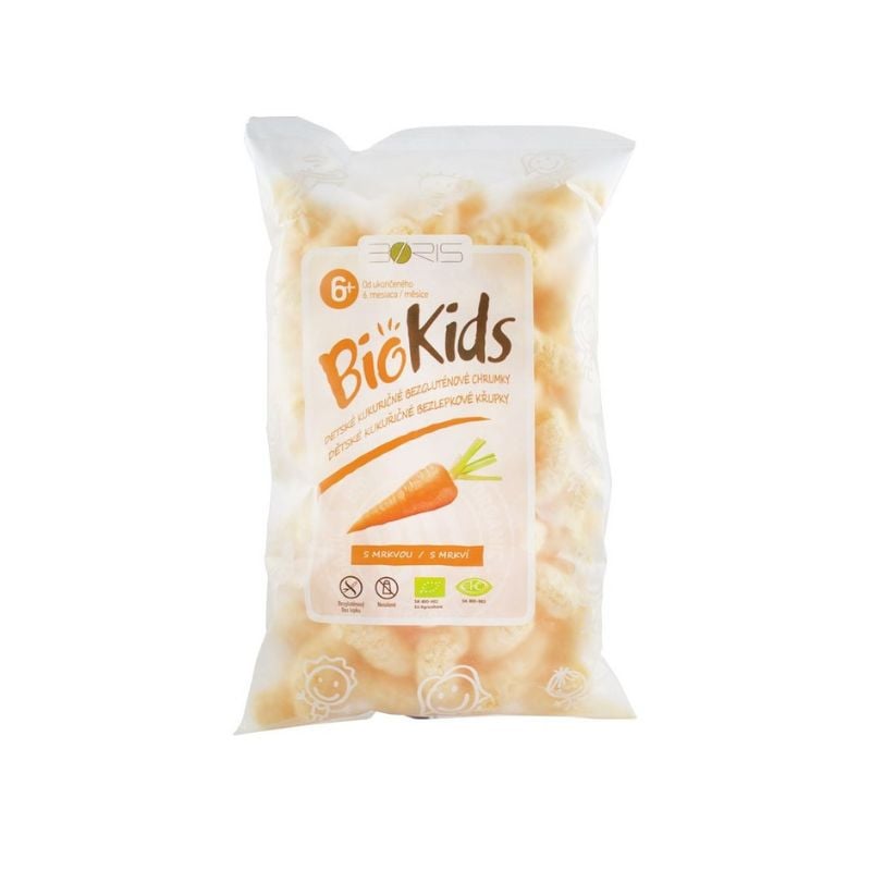 Biokids pufuleti bio cu morcov, 55g