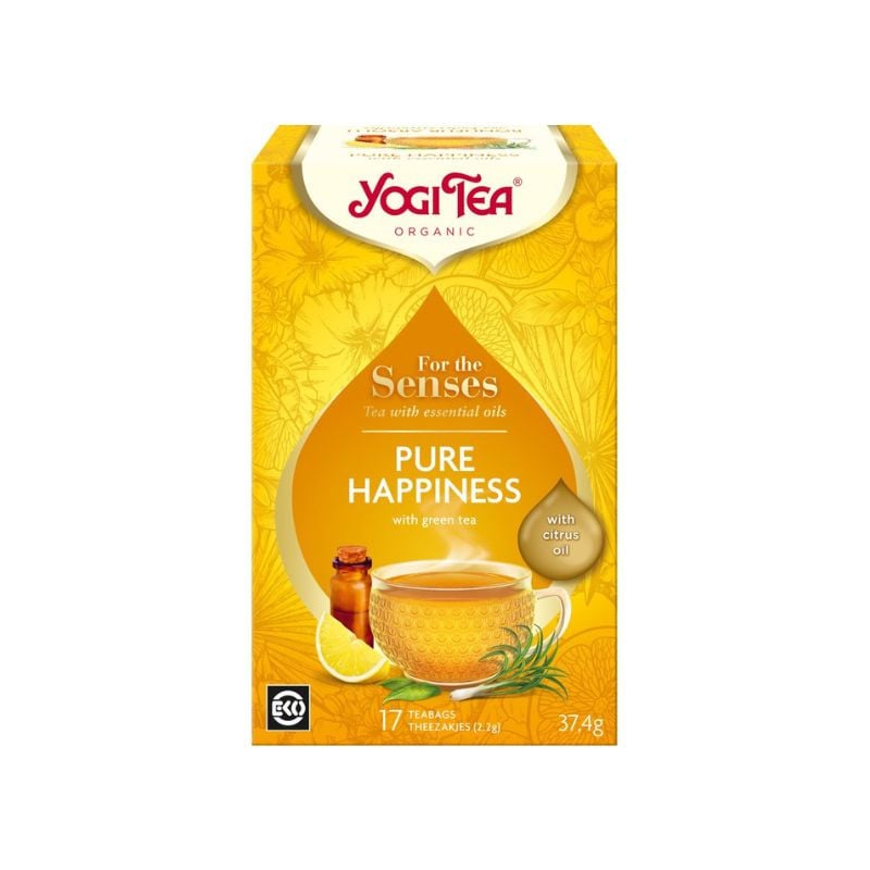 Yogi Tea Ceai cu uleiuri esentiale Fericire pura, 17 plicuri