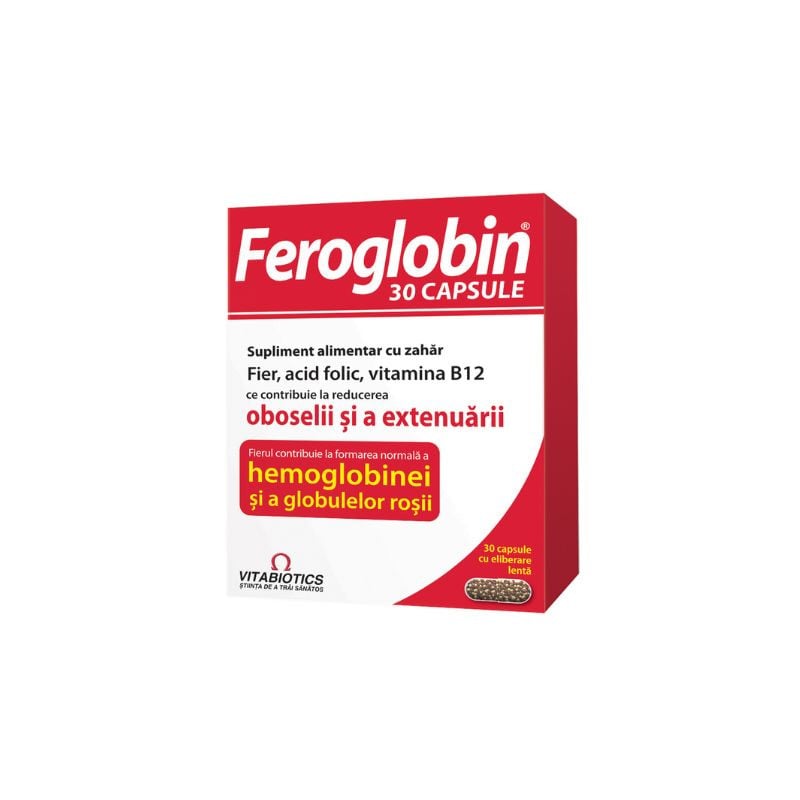 Feroglobin, 30 capsule Anemie imagine teramed.ro
