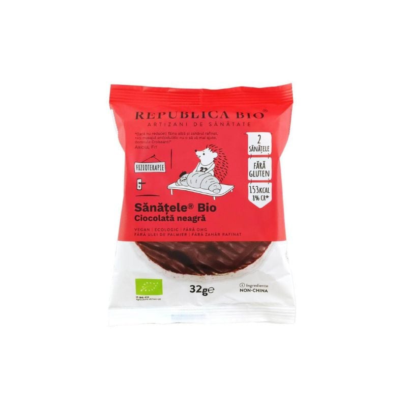 Republica BIO Sanatele Bio Ciocolata neagra fara gluten, 28g Alimente fara gluten 2023-10-03