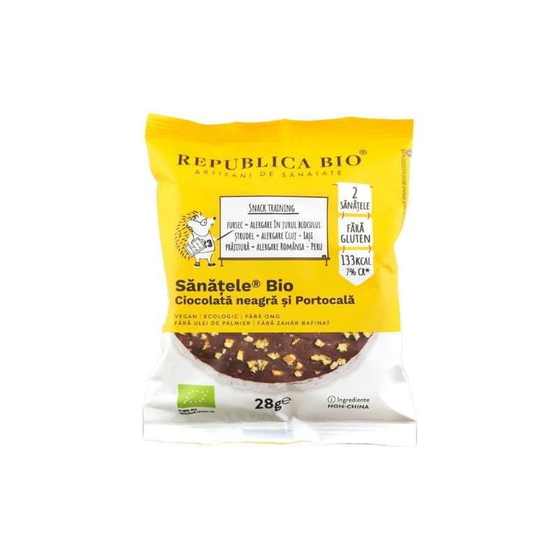 Republica BIO Sanatele Bio Ciocolata neagra si portocala fara gluten, 28g image3