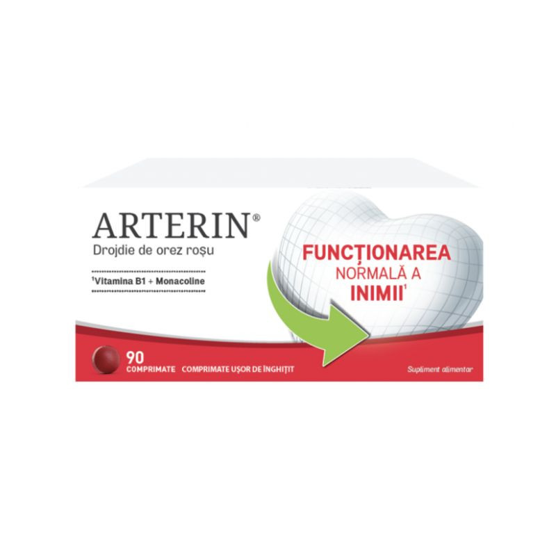 Arterin functionarea normala a inimii, 90 comprimate ARTERIN imagine noua