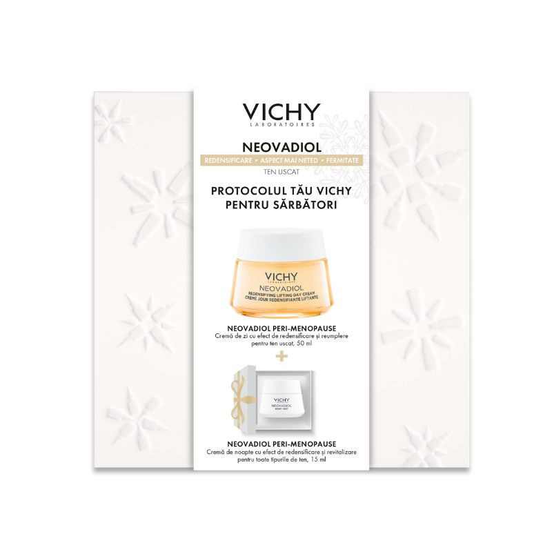 Vichy NEOVADIOL Peri-Menopause Crema de zi, ten uscat, 50 ml + Crema de noapte, 15 ml crema imagine noua