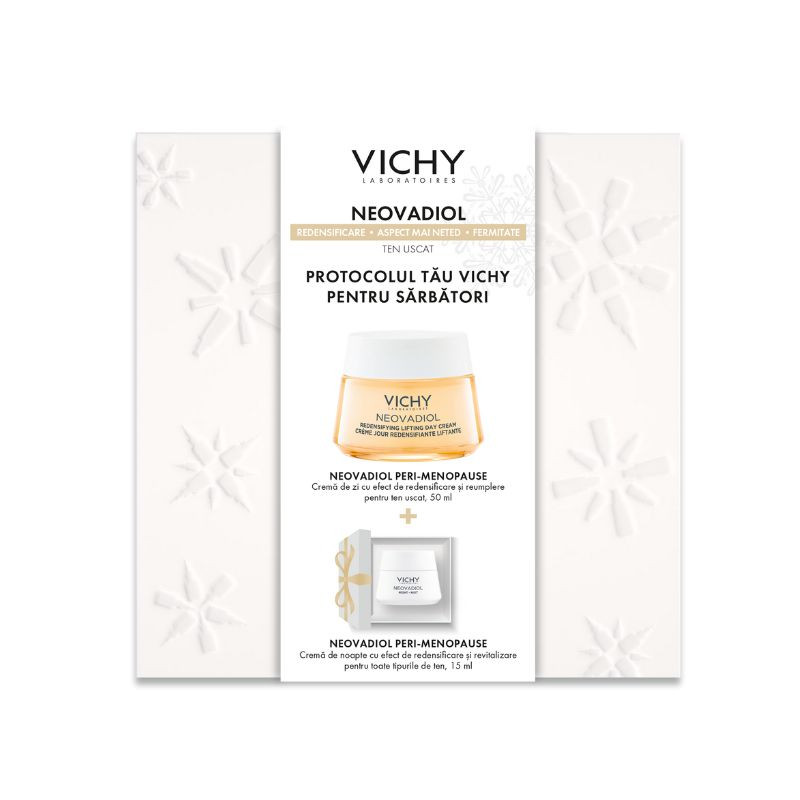 Vichy neovadiol peri-menopause crema de zi, ten uscat, 50 ml + crema de noapte, 15 ml