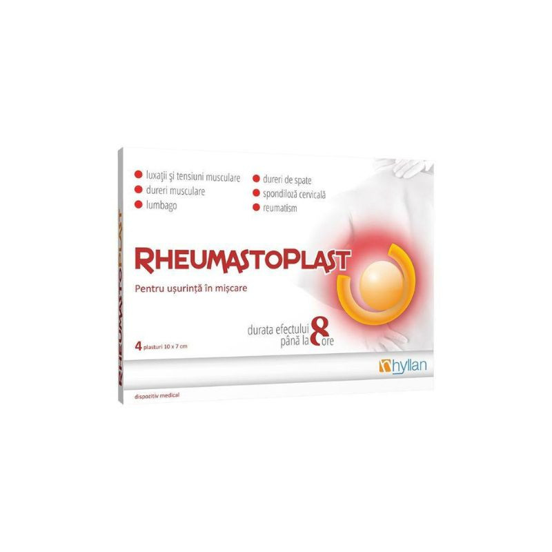 RheumastoPlast, 10×7 cm, 4 plasturi 10x7