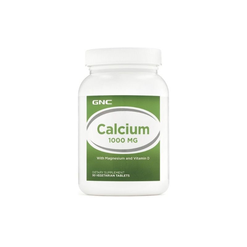 GNC Calcium 1000 mg, Calciu cu Magneziu si Vitamina D, 90 tablete