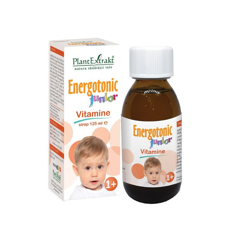 PlantExtrakt Energotonic Junior Vitamine, 125ml 125ml imagine noua