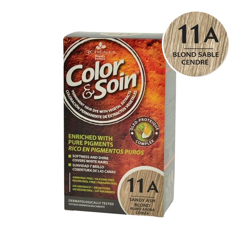 Vopsea de par blond sabl cendre 11A, Color&Soin La Reducere 11A