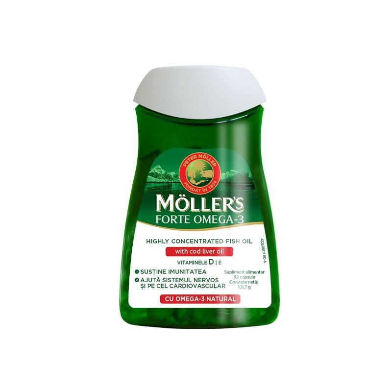 Moller\'s Omega 3 Forte, 112 capsule