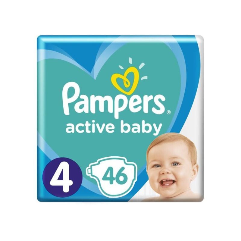 Pampers Scutece Active Baby Marimea 4, 9-14kg, 46 bucati 9-14kg imagine 2022