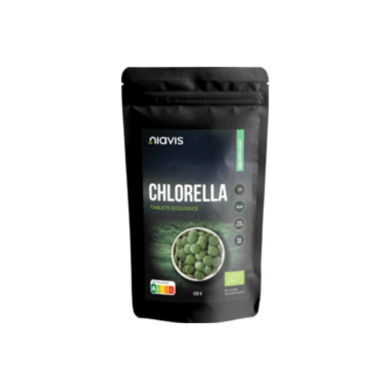 Niavis Chlorella Tablete Ecologice BIO, 125g 125g imagine noua