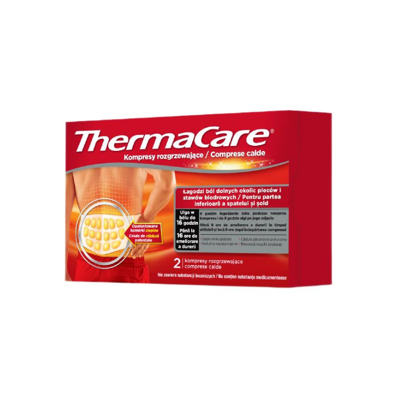 ThermaCare Comprese calde pentru spate si sold, 2 bucati