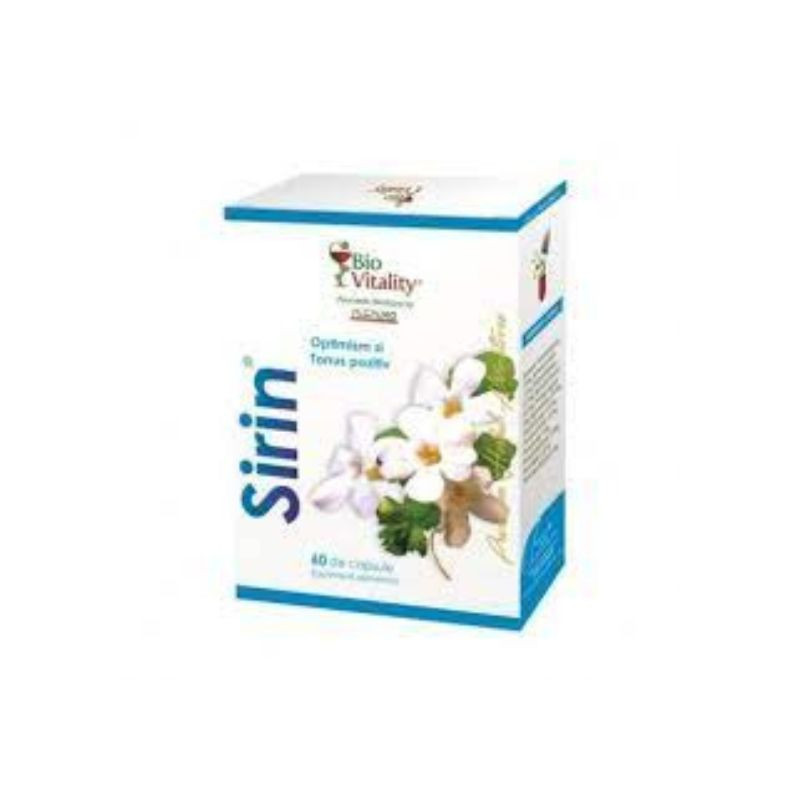 Bio vitality sirin optimism si tonus pozitiv, 60 capsule