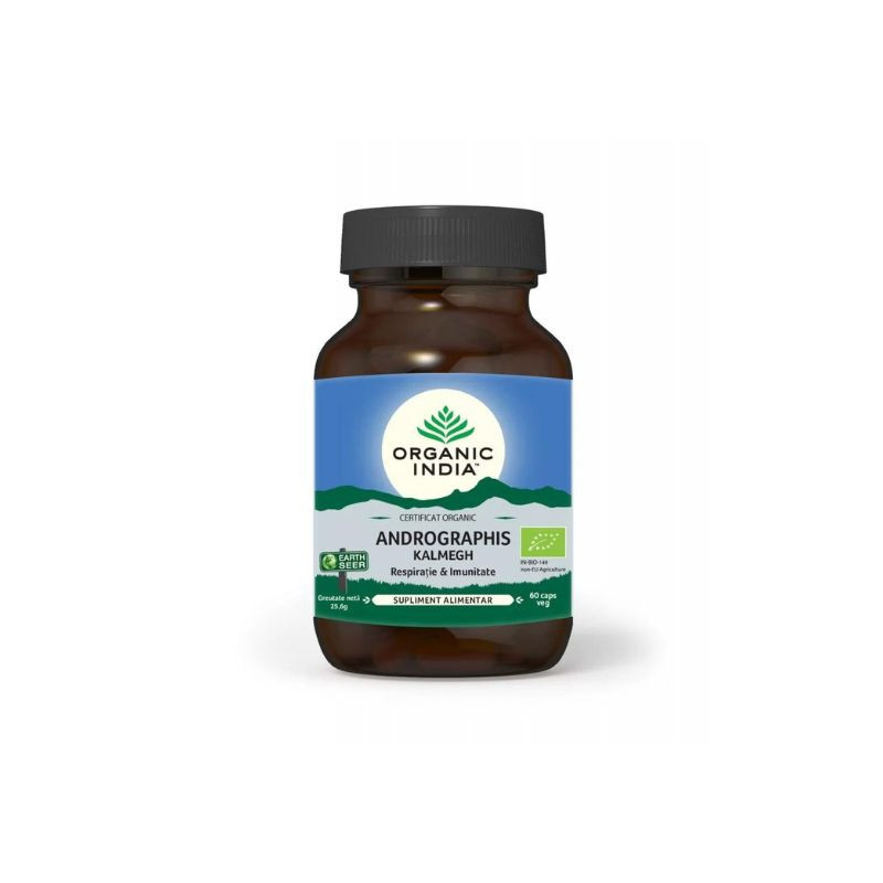 ORGANIC INDIA Andrographis, 60 capsule vegetale Andrographis imagine teramed.ro