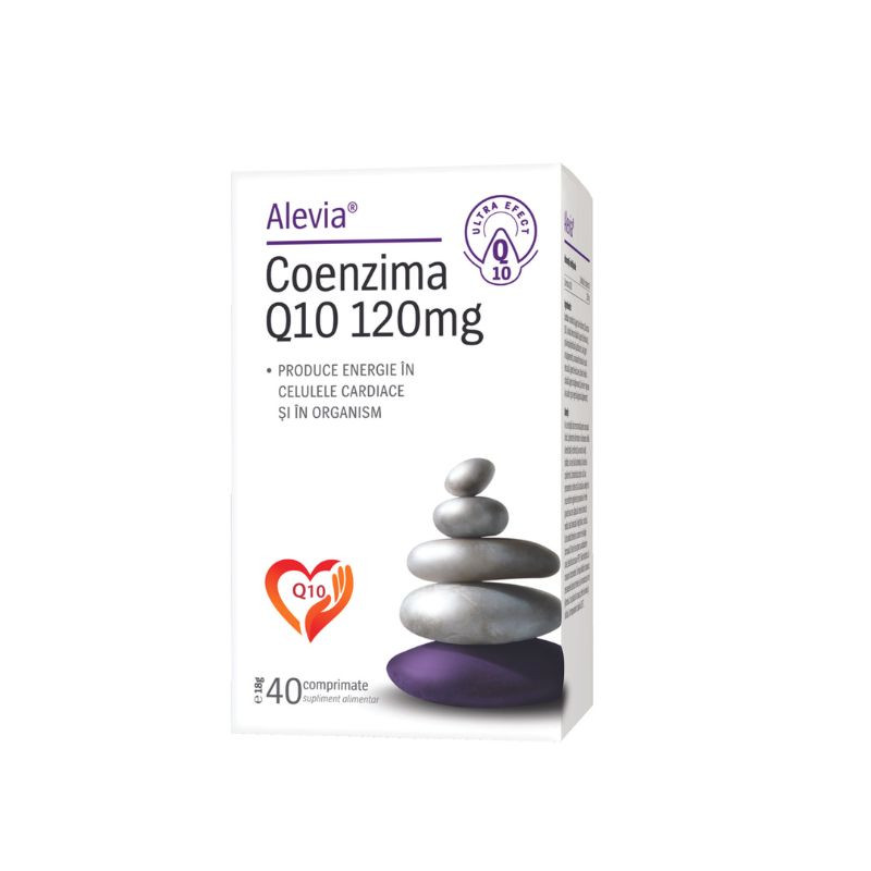 Alevia Coenzima Q10 120mg, 40 comprimate Cardio 2023-09-23