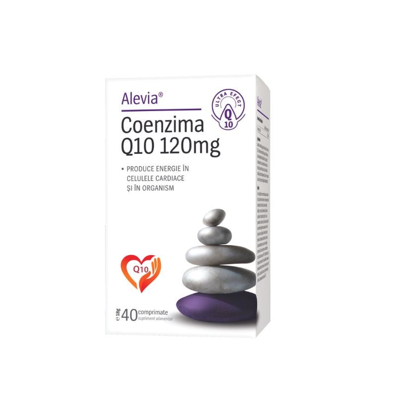 Alevia Coenzima Q10 120mg, 40 comprimate