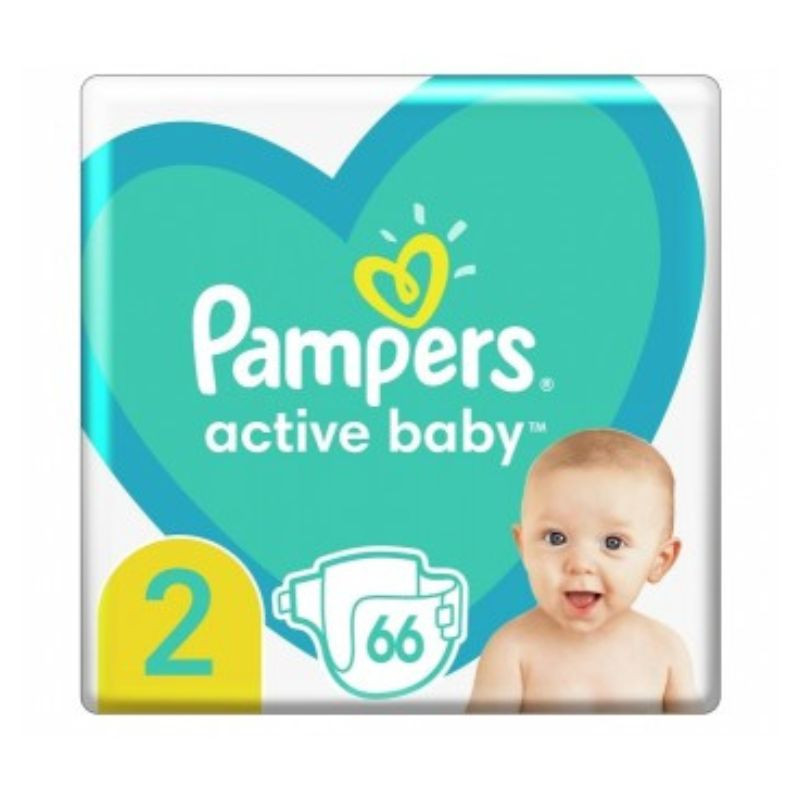 Pampers Scutece Active Baby Marimea 2, 4-8kg, 66 bucati La Reducere 4-8kg