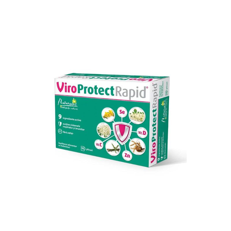Naturalis ViroProtect Rapid, 10 plicuri anti-virusuri imagine teramed.ro