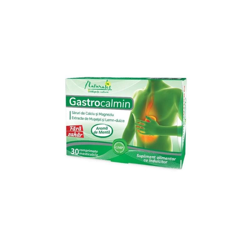 Naturalis Gastrocalmin, 30 comprimate Antiacide imagine teramed.ro