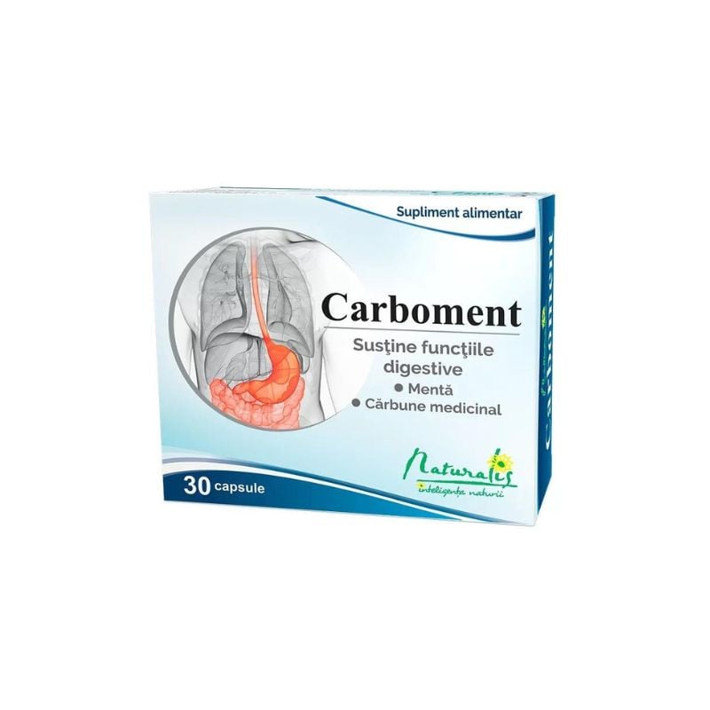 Naturalis Carboment, 30 capsule Balonare 2023-10-01