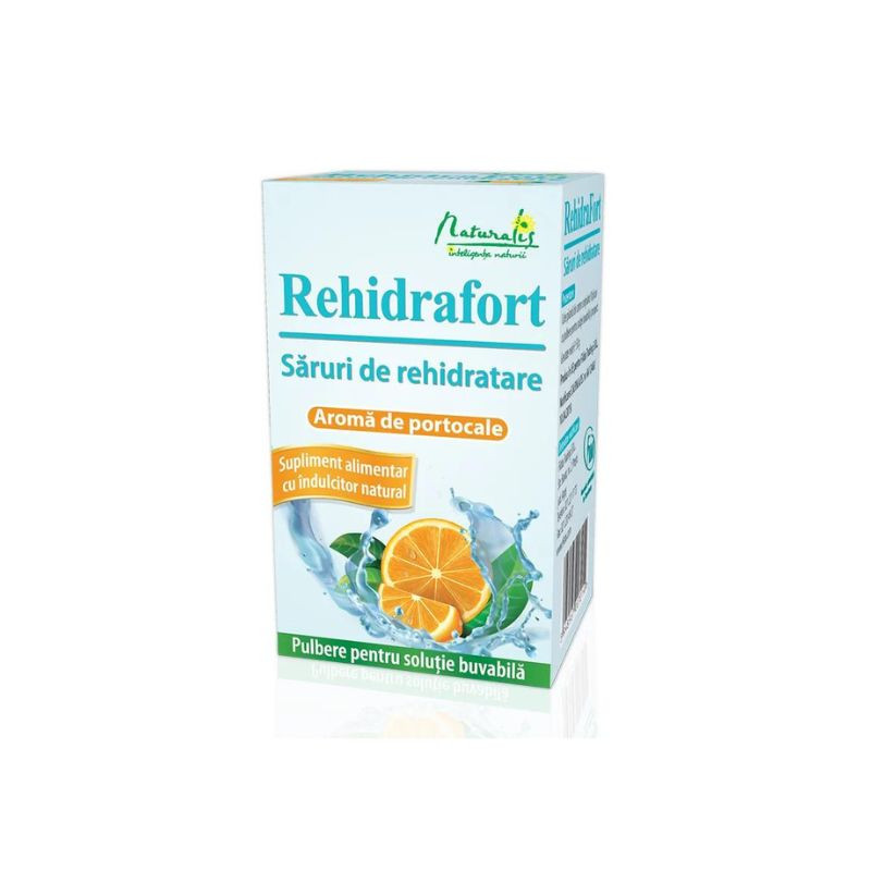 Naturalis Rehidrafort cu aroma de portocale, 10 plicuri