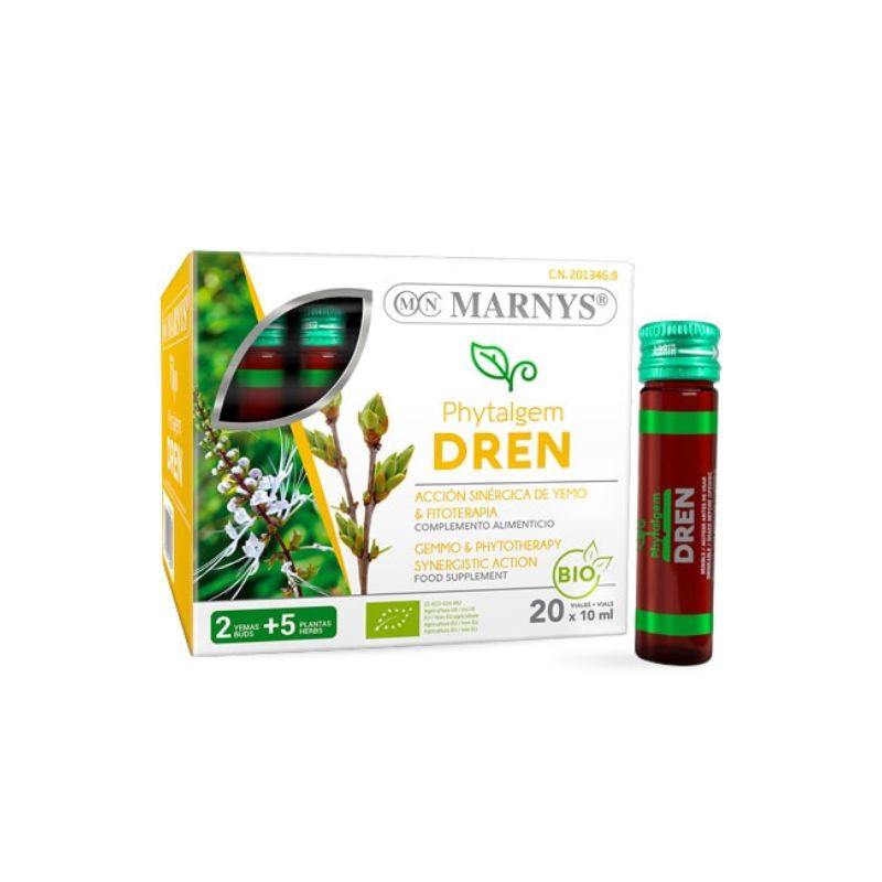 Marnys Phytalgem Dren, 20 fiole Detoxifiere imagine noua
