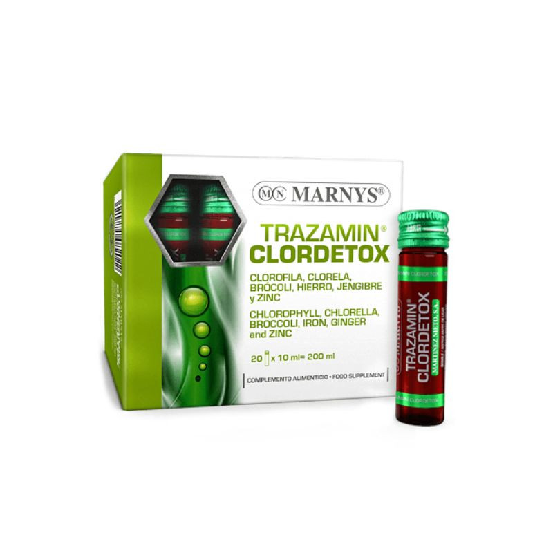 Marnys Trazamin Clordetox, 20 fiole Detoxifiere si Tranzit intestinal