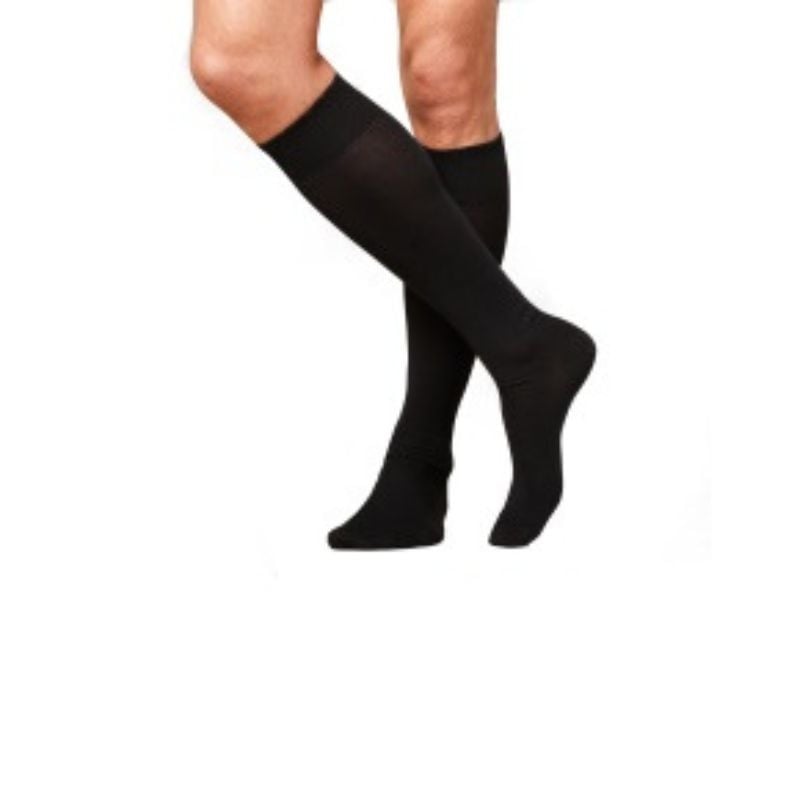 Ciorapi compresivi AD pana la genunchi pentru barbati, negru, marimea 2, 1 pereche, Rayat barbati imagine noua