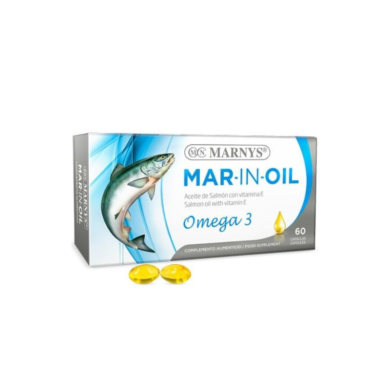 Marnys Ulei de Somon MAR-IN-OIL cu Omega 3, 60 capsule Cardio