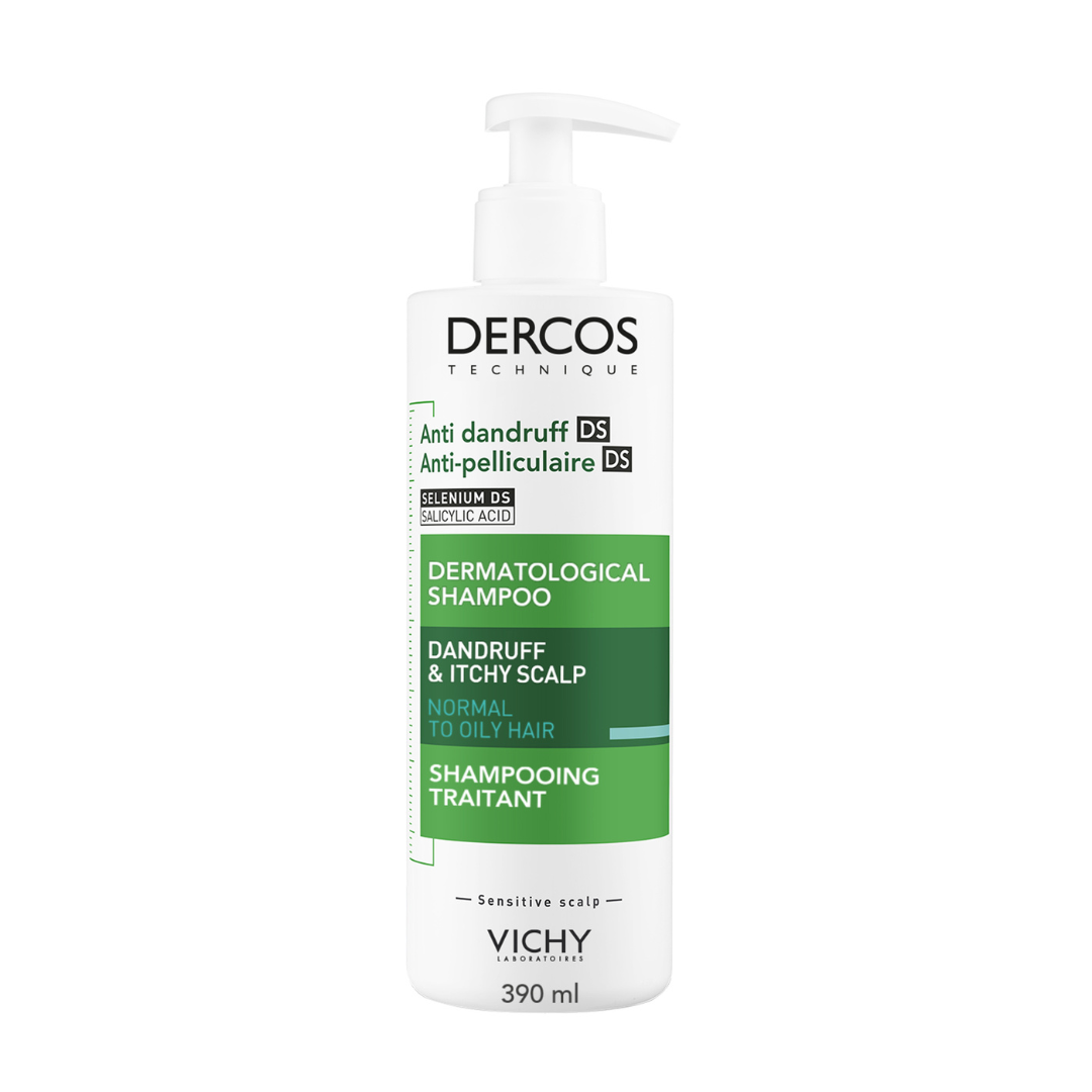 Sampon Anti-matreata Pentru Par Normal-gras Dercos, 390 Ml, Vichy